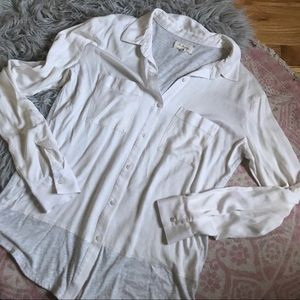 Lou & Grey Button Down Two Toned